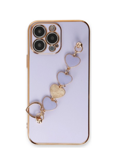 Apple iPhone Uyumlu 14 Pro Kılıf Esila Silikon - Lila Bz8683140433147