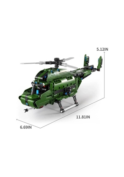 Ers 3004031 Askeri Helikopter 2ın1 394prç