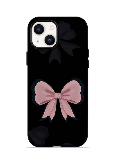 Velvoria Valestra Midnight Pink Bow Apple iPhone Uyumlu 15 Darbe Korumalı Kılıf Valestra Select - Midnight Pink Bow