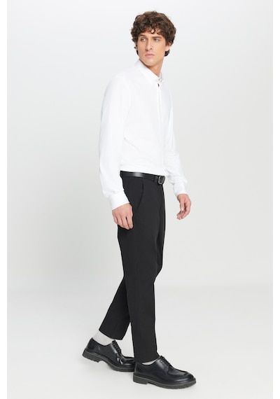 Ac&Co / Altınyıldız Classics Slim Fit Dar Kesim Pamuklu Esnek Chino Erkek Pantolon - Siyah