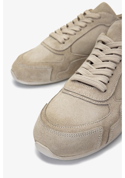 Valmenti Kadın Hakiki Deri Bej Süet Sneakers & Spor Ayakkabı 1122 2665 Bn Ayk Y25 Bej Suet Bej