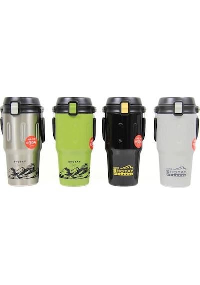 Shotay Journey Mug Çift Kullanımlı Kapak 650 Ml. Yeşil St-8166 Yeşil