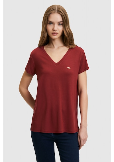 U.S. Polo Assn. U.s. Polo Assn. Kadın Vişne Tişört Basic 50323448-vr223