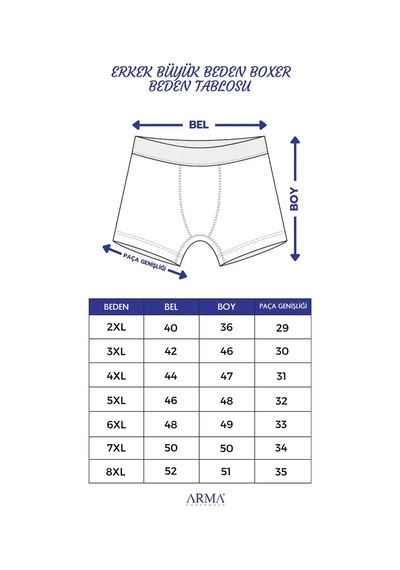 Astrid T Premium Penye İç Çamaşırı Klasik Model Geniş Kalıp 3'lü Paket Erkek Büyük Beden Boxer Siyah Siyah-3