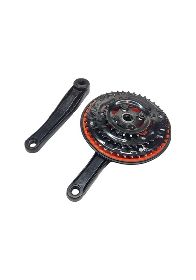 Bisiklet Aynakol Sağ Sol Takım 3 Lü Dişli- 24/34/42t X 170mm Siyah Turuncu Renk