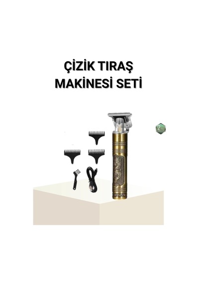 Buğz T Bıçaklı Profesyonel Çizik Tıraş Makinesi Seti 120 Dakika Kullanım, Şarjlı & Kablolu