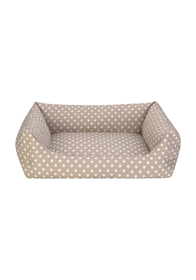 Hnrlıshp Pet Comfort Uniform Bej Puantiyeli Köpek Yatağı L 70x60cm