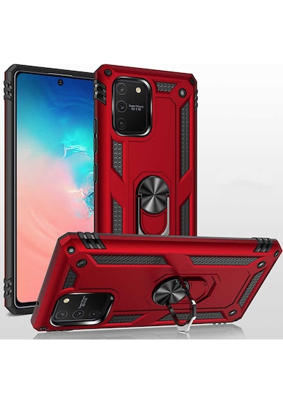 Samsung Uyumlu Galaxy A91 S10 Lite Kılıf Zore Vega Kapak Siyah