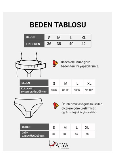 Alya Underwear Kadın Külot Pamuklu String - 5 Adet Siyah Tanga S, M, L, Xl P14