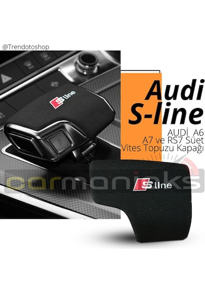 Alcantara S-Line A7 Rs7 Süet Kaplama Vites Topuzu Kapağı