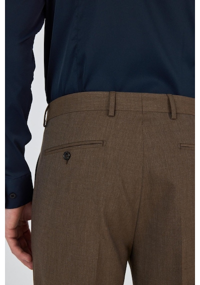 İmza Koyu Vizon Esnek Yandan Cepli Comfort Fit Classic Pantolon 1003250151 Koyu Vizon