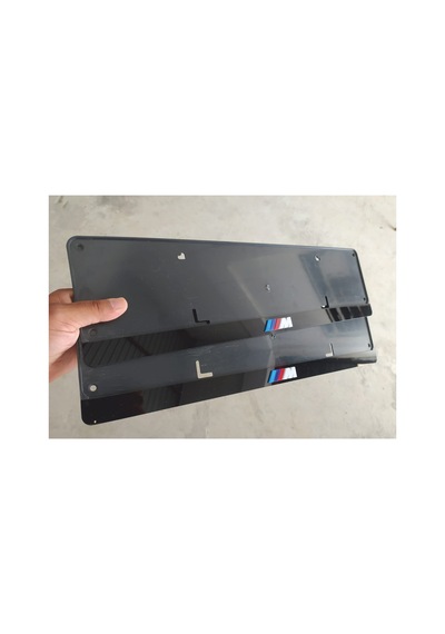 Bmw M Logolu Lüx Pleksi Plakalık 2 Adet 3d Piano Black Lazer Kesim - 660764734