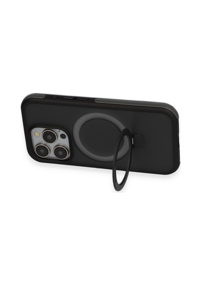 Joko Apple Uyumlu iPhone 15 Pro Max Zorda Airbag Magsafe Standlı Kapak - Lacivert Lacivert