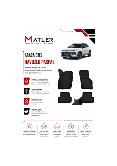 Volkswagen T-roc 2027 Model 4d Ekstra Havuzlu Paspas