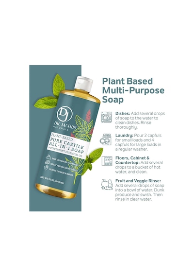 Dr. Jacobs Naturals Okaliptüs Özlü Çok Amaçlı Bitkisel Kastil Sabun 946ml