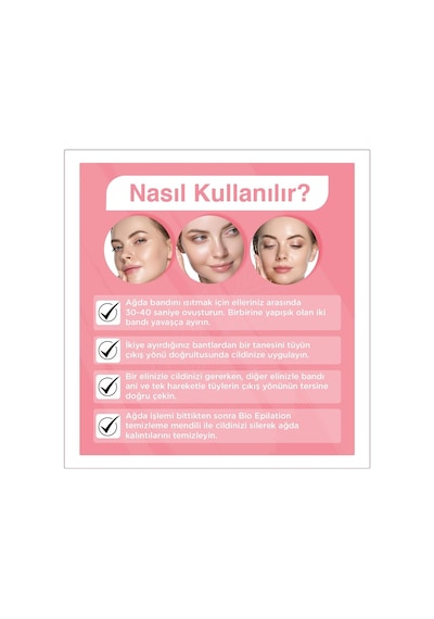 Bitkisel Sirli Bant Ağda Yüz Bölgesi 20 Adet 1 X 20 Adet