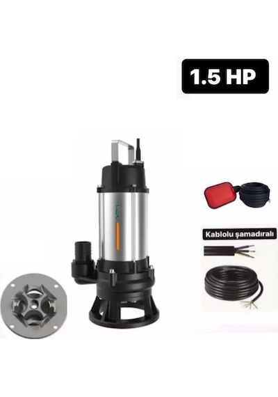 Taifu 1.5 Hp Parçalayıcılı Bıçaklı 220v Foseptik Pis Su Pompası