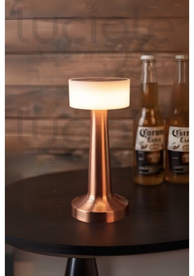 Ct-8436 Denver İnci Rose Gold, Dokunmatik Dimmerli, 3 Farklı Işık Tonlu, Şarjlı Led Masa Lambası