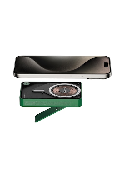 Momax IP132HKG Power X Pro+Magnetic Wireless 10000 mAh Standlı + USB-C Kablo Powerbank Yeşil
