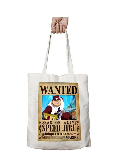 Art Hediye Wanted Speed Jiru Anime İki Tarafı Kalıcı Baskılı Yıkanabilir Okul Plaj Omuz Bez Çantası Çok Renkli