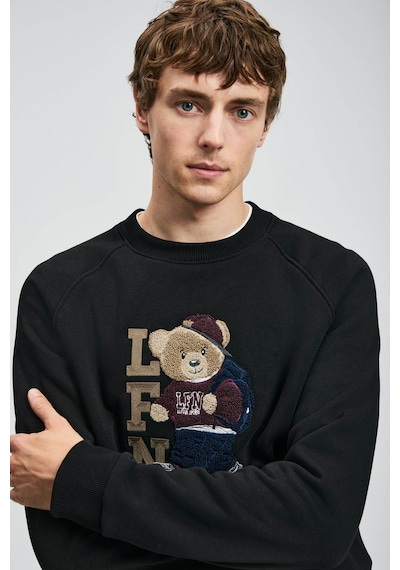 Lufian Storm Siyah Erkek Sweatshirt 112030172 Siyah