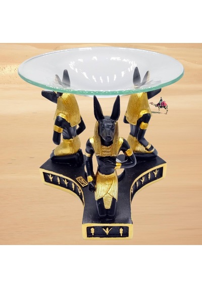 Anubis Buhurdanlık Esansiyel Yağ Brülörü Antik Mısır Firavun