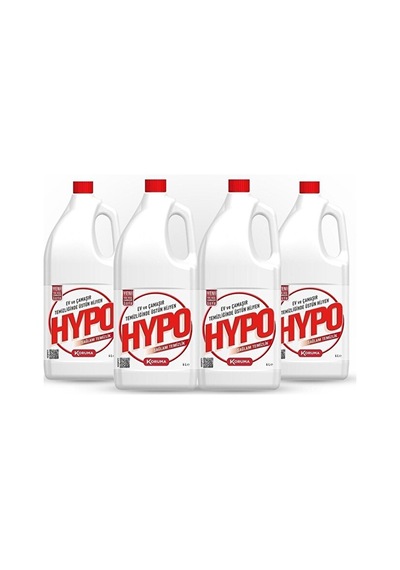 Hyper Hypo Çamaşır Suyu 4000 Ml - 4 Lü Paket Diğer