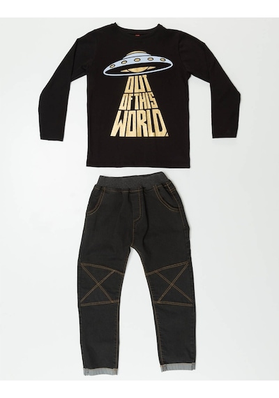 Denokids Mushi Ufo Denim Erkek Çocuk Takım Çok Renkli Denokids Mushi Ufo Denim Erkek Çocuk Takım Çok Renkli