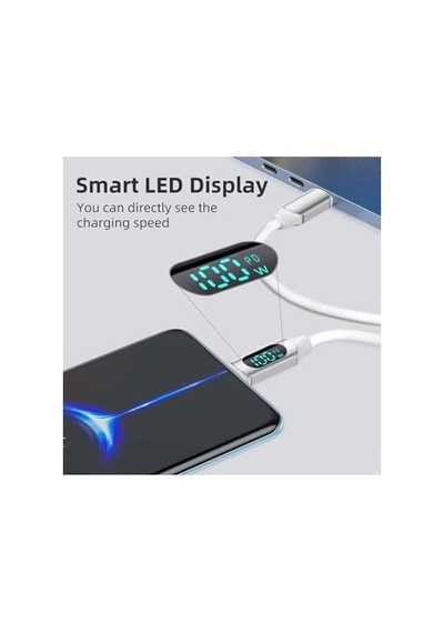 Series 100w 200 Cm Pd Type-c Şarj Kablosu Beyaz Diğer