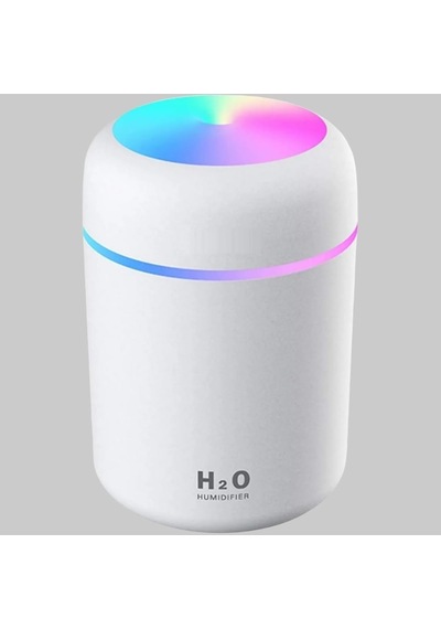 Wiforte Beyaz Hava Nemlendirme Humidifier Ortam, Oda Ve Araç İçin Buhar Makinesi, Işıklı Nemlendirici Sprey Y