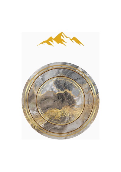 Dijital Baskı Modern Kaymaz Taban Halı H0343 Renkli
