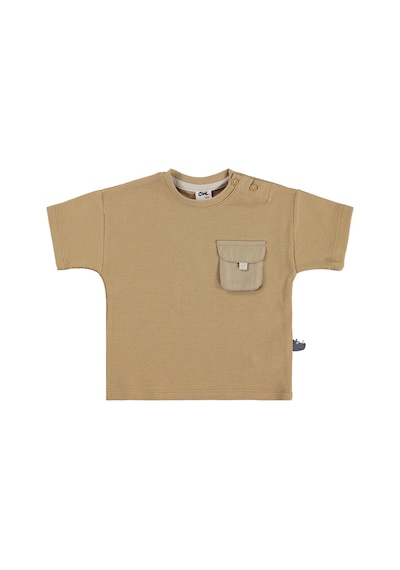 Civil Baby Cepli Basic 6-18 Ay Tişört - Kahverengi Camel
