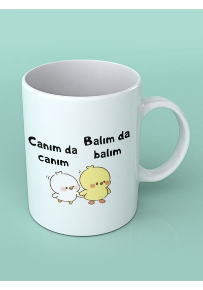 Canımda Canım Balımda Balım Baskılı Kupa Bardak