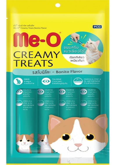 Me-O Creamy Ton Balıklı Kedi Ödül Maması 4 x 15 G