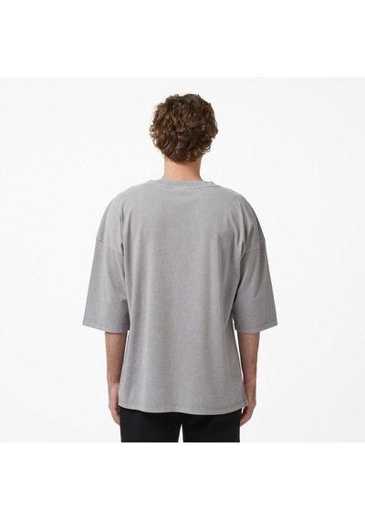 Unıted4 Oversize Fit Erkek Gri T-shirt Medı