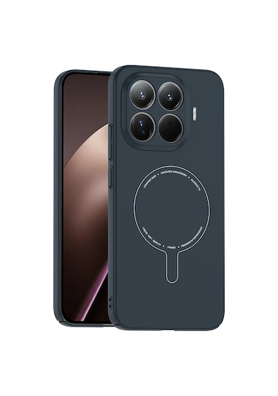Adige Xiaomi 15t Pro Kılıf Elio Kablosuz Şarj Özellikli Kamera Korumalı Sert Pc Lacivert