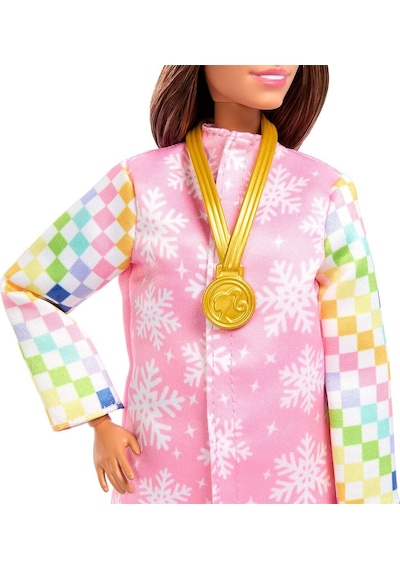Jkf78 Barbie Snowboard Sporcusu Oyun Seti 10pcs Mixed