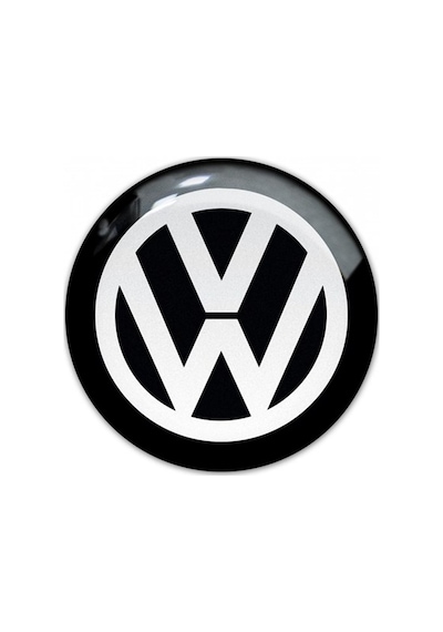 Volkswagen 3D Sticker Siyah 2 Adet