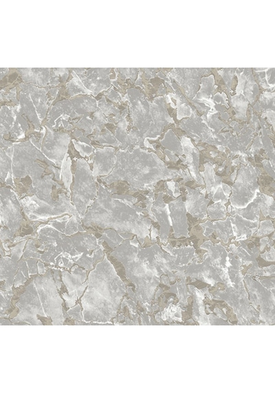 Adawall Roka 16m2 Duvar Kağıdı 23103 Serı Mermer Desen 3boyutlu Silinebilir Gri - Altın