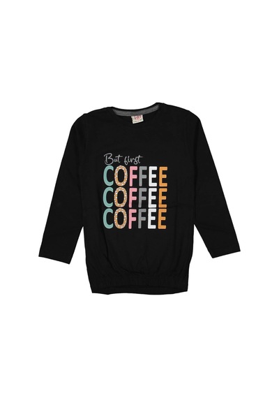Kız Çocuk Mevsimlik Coffe Baskılı Sweatshirt Bgl-st03647 001 Kız Çocuk Mevsimlik Coffe Baskılı Sweatshirt Bgl-st03647 001