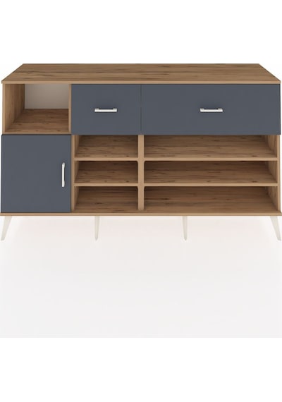Hyperion Konsol 6 Raflı 2 Çekmeceli Tek Kapaklı 176x44x99 Çam-an Çam-antrasit Hyperion Konsol 6 Raflı 2 Çekmeceli Tek Kapaklı 176x44x99 Çam-an Çam-antrasit