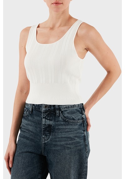Armani Exchange Bayan Top Xw001303 Af10352 U1003 Ekru Ekru