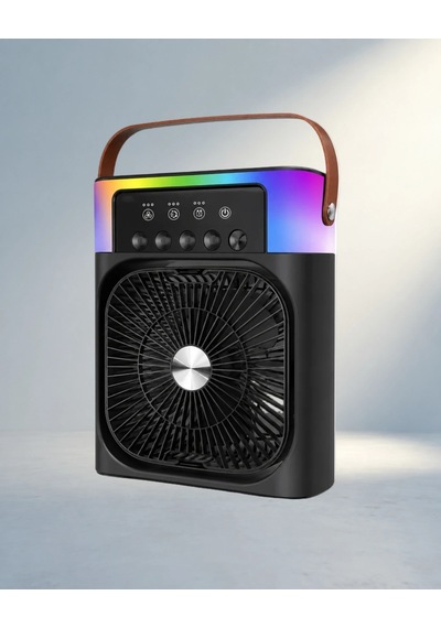Rgb Işıklı Mini Klima Usb Şarjlı Taşınabilir Fan