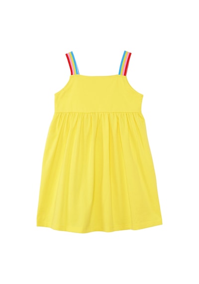 Denokids Bee Happy Sarı Kız Çocuk Elbise Sarı