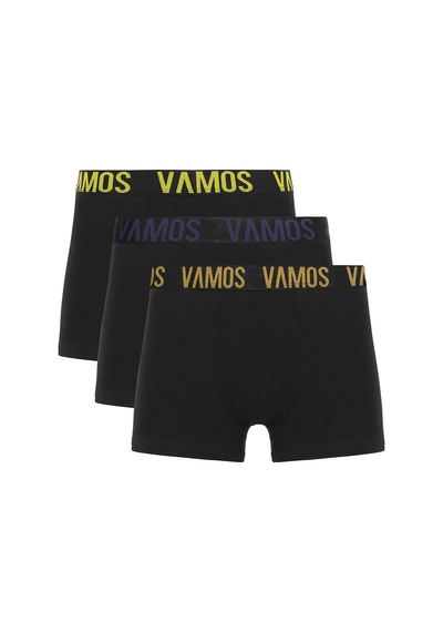 Vamos 3 Lü Erkek Boxer Paketi Desen-1