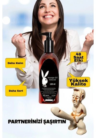 Süper Şeftali Aromalı Doğal Yenilebilir Vücut Masaj Yağı Oil 120ml