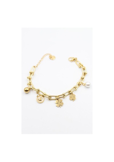 Charm Tfn Zincir Bileklik - Altın 12226432