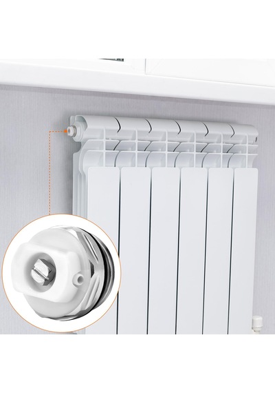 Panel Radyatör Petek Hava Alma Pürjör Tahliye Tapası Metal Dayanıklı Kolay Kullanım 19mm 21mm