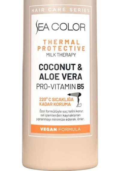 Sea Color Coconut & Aloe Vera VeganTermal Koruyucu Saç Bakım Sütü 200 ML