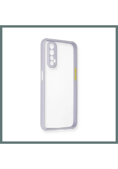 Ventra Realme 7 Kılıf Miami Şeffaf Silikon - Lila Ventra